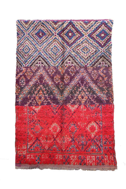 Moroccan Handknotted Wool Rug 8.8 x 5.9 ft / 269 x 181 cm - Surcoma