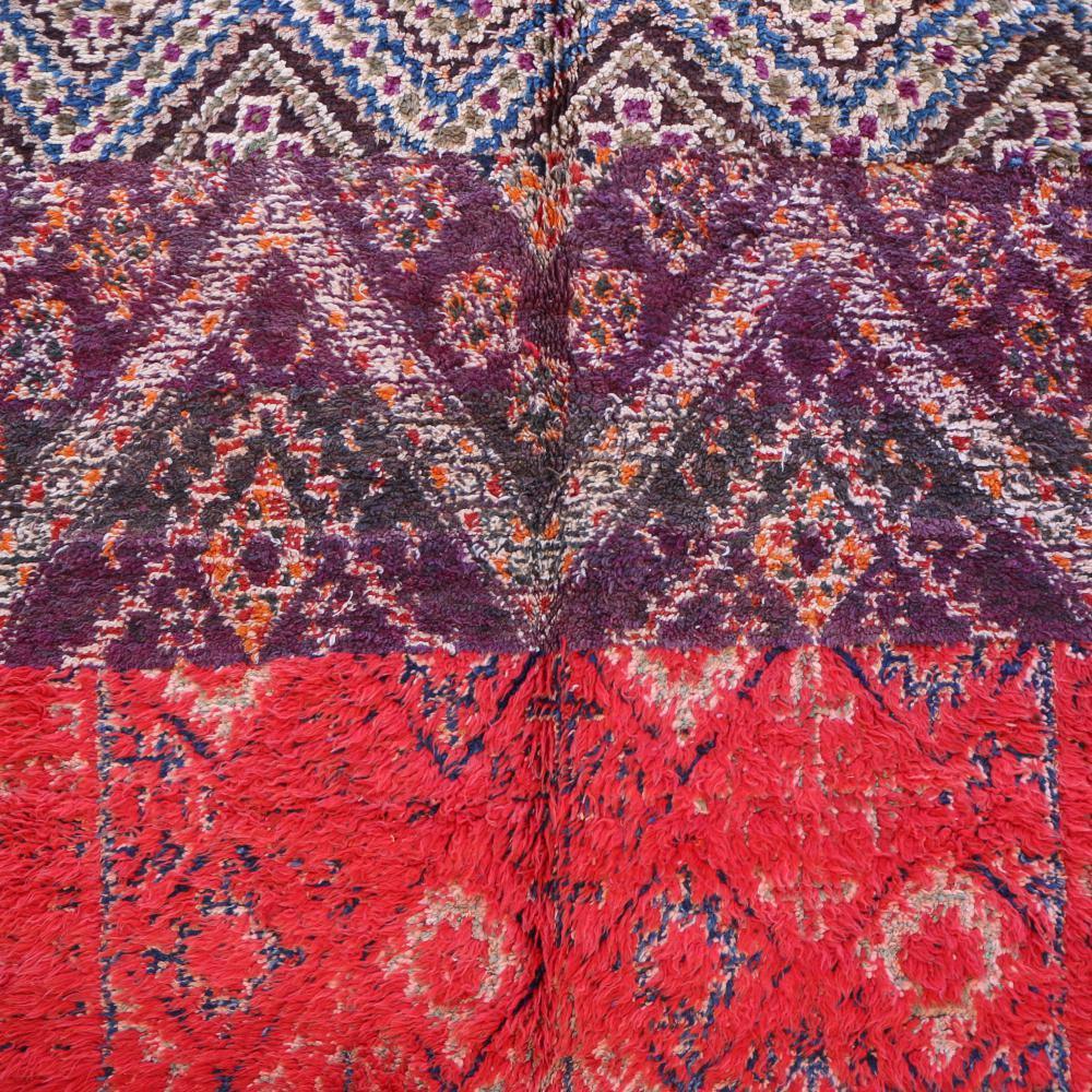 Moroccan Handknotted Wool Rug 8.8 x 5.9 ft / 269 x 181 cm - Surcoma