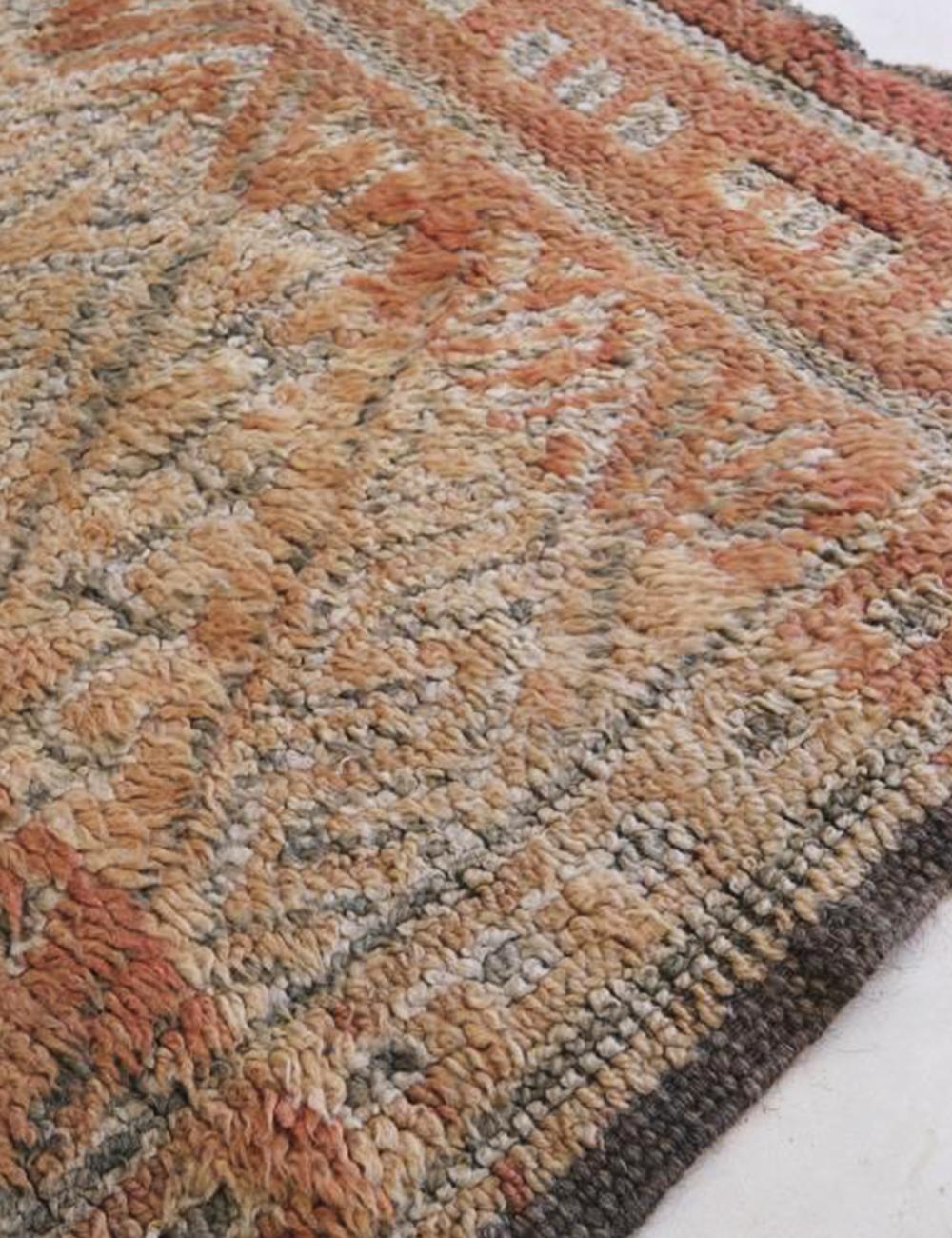 Terracotta Vintage Moroccan Rug 7.6 x 6.7 ft / 233 x 205 cm