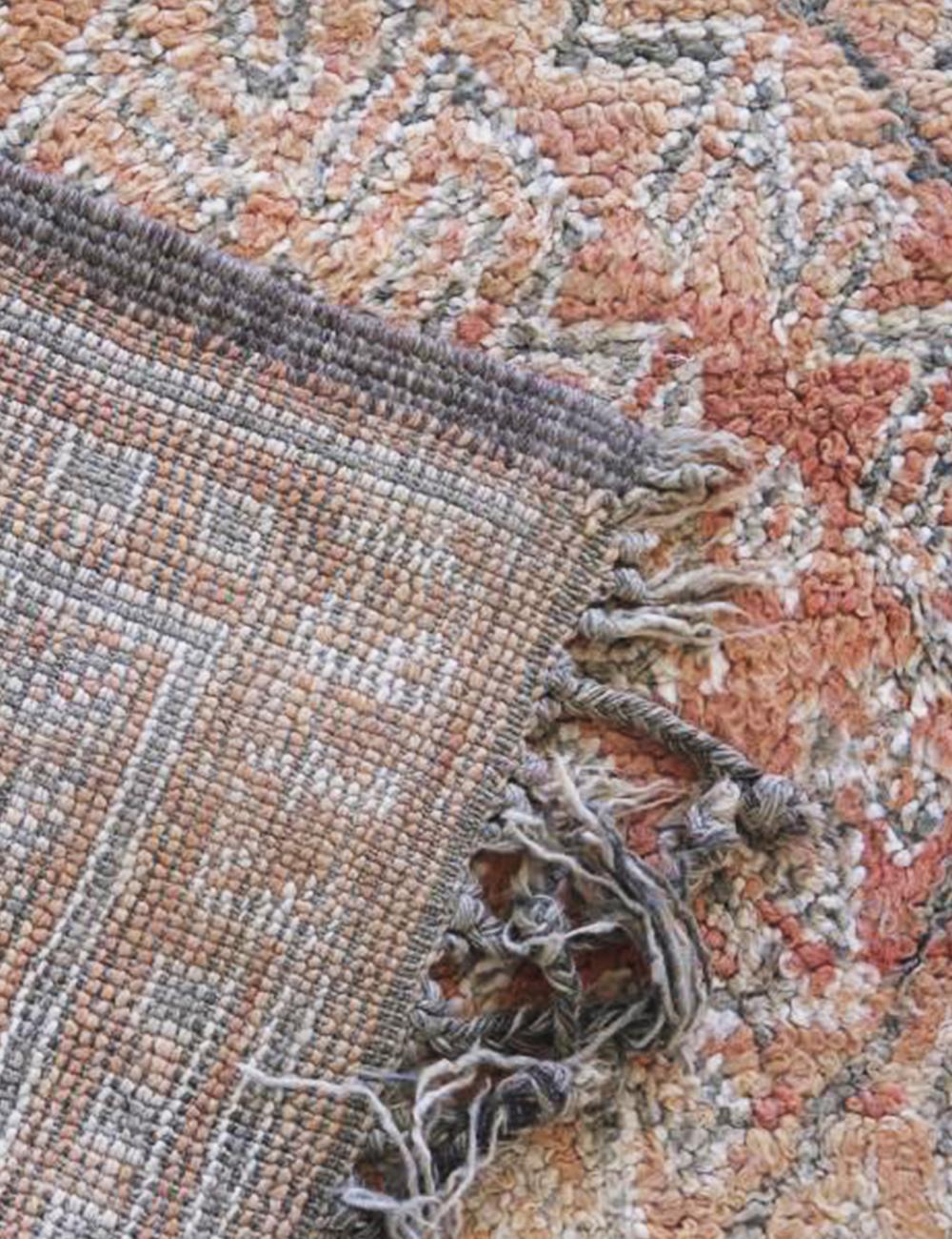 Terracotta Vintage Moroccan Rug 7.6 x 6.7 ft / 233 x 205 cm