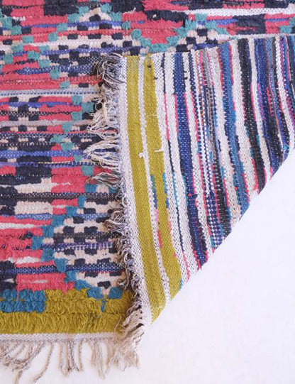 Vintage Moroccan Boujad Rug 6.2 x 5 ft / 189 x 153 cm - Surcoma