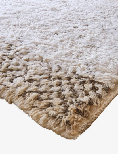 White Moroccan Rug 10.4 x 5.9 ft / 318 x 180 cm - Surcoma