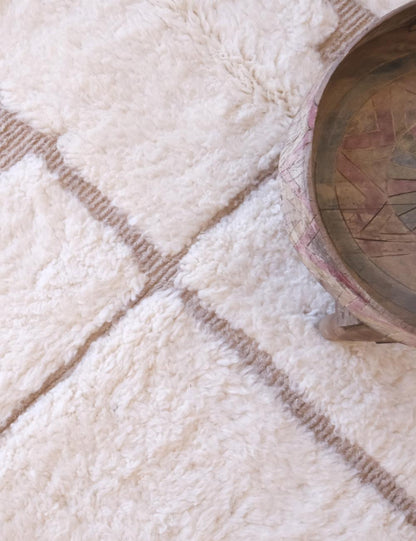 Custom Blush Ivory Moroccan Rug - Forma 82