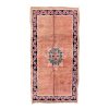 Handmade 5x11 Neutral and Blue Bohemian & Eclectic Moroccan Wool Carpet