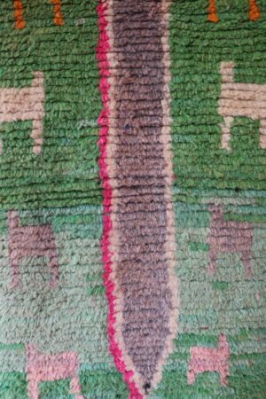 Green rug